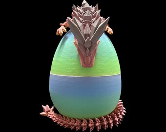 Huevo de Dragón Misterioso, huevo sorpresa, dragón, huevo de dragón, dragón articulado, regalo para él, regalo para ella, regalo de cumpleaños, sorpresa