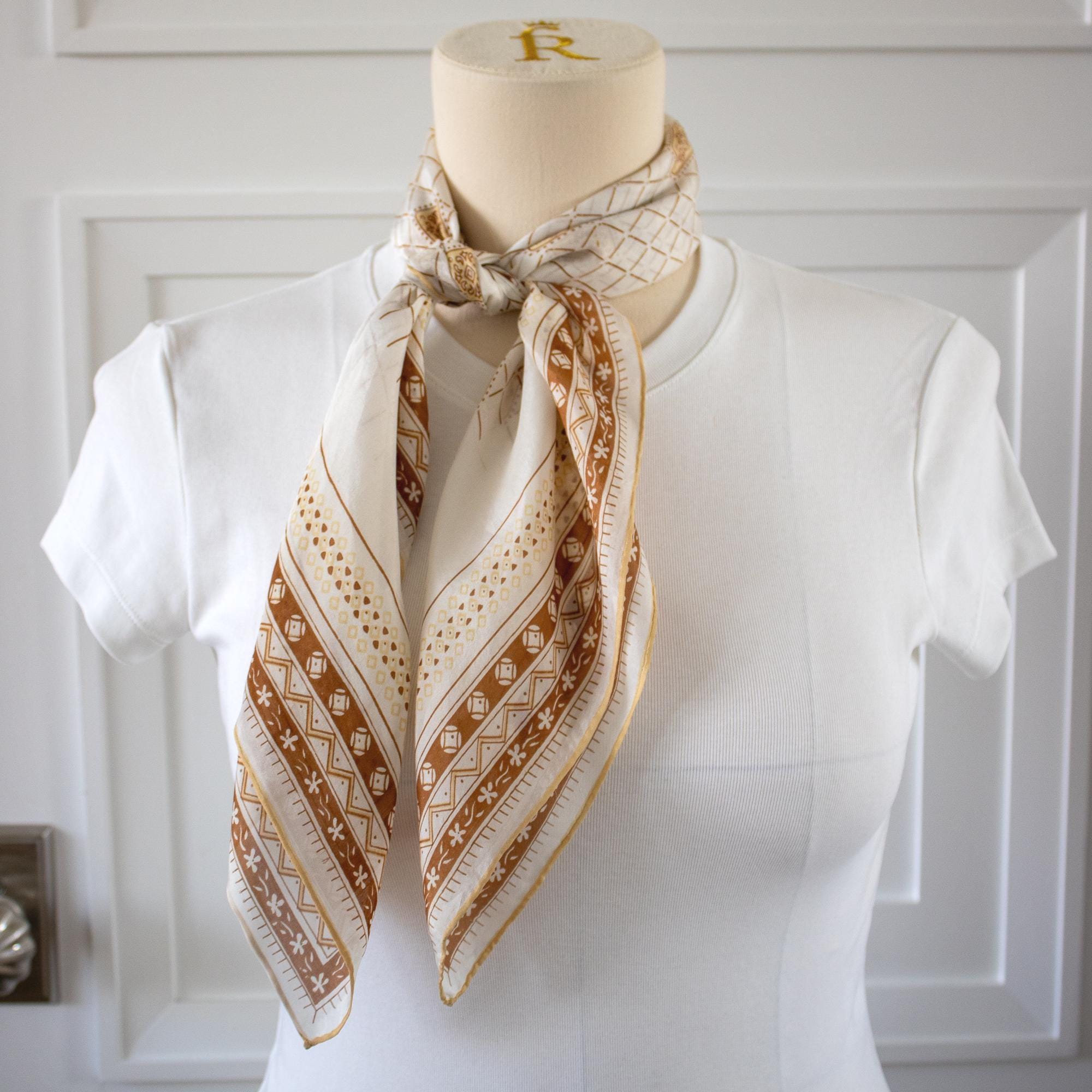 Vintage 70s Hair Scarf - Etsy