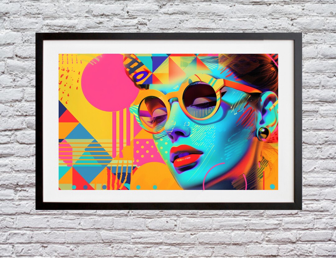 Pop Art Digital Print Wall Decor Pop Art Poster Pop Art Abstract Etsy