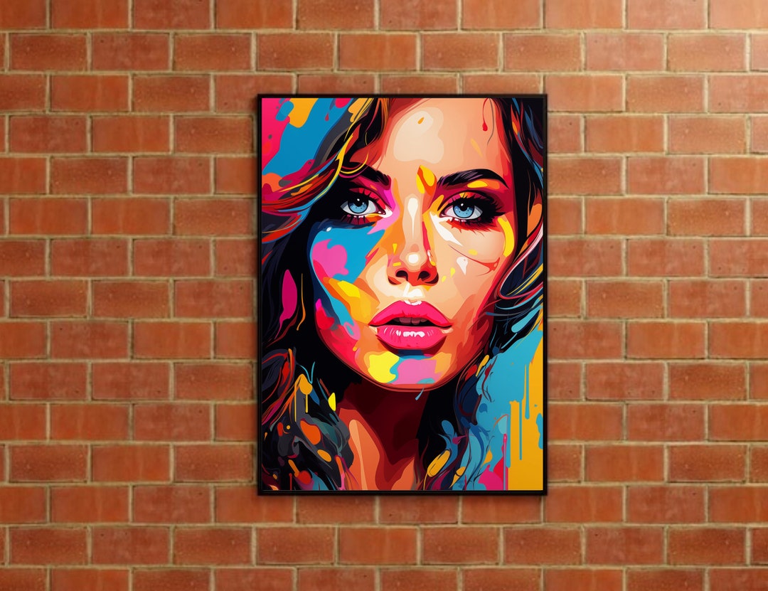 Pop Art Digital Print Wall Decor Pop Art Poster Etsy