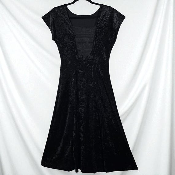 green emerald velvet dress Emerald Crushed Velvet Angle Dress main image 0