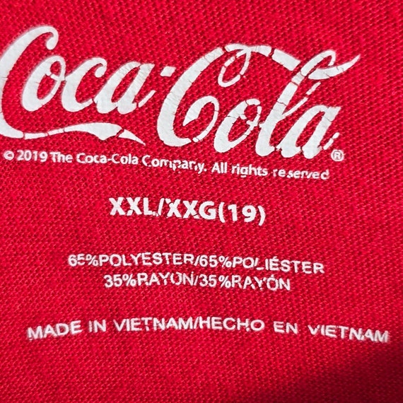 Coca Cola Vintage T Shirt XXL Red Womens Short Sl… - image 2