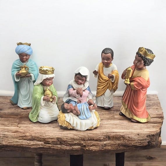 Homco Little Ones Nativity Set Home Interiors 57076 W/orig