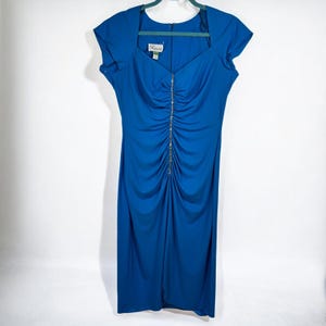Royal Blue Ruched Dress - Etsy