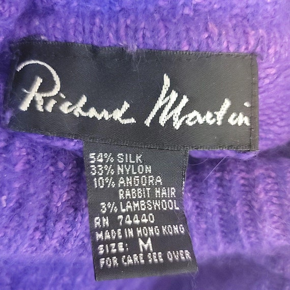 Vintage Richard Martin Womans Sweater Medium Purp… - image 9