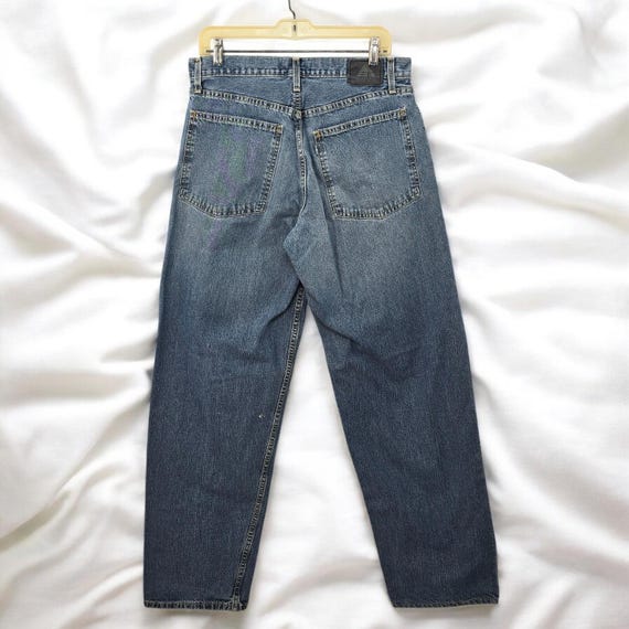 Vintage 90s Levis Silvertab Baggy Jeans Men Size 33x34 Blue Wide