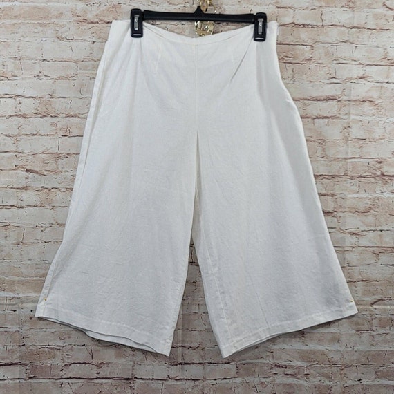 Vintage Sangria Womans Pants Size 6 Ivory Linen Bl