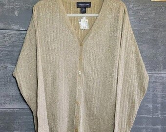 Cardigan pour femme Working Classics 22/24 tricot côtelé beige métallisé TN-O.