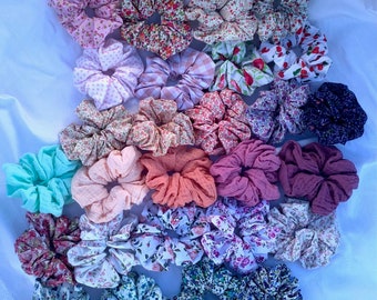 Handgemaakte haarscrunchie - Haaraccessoires voor vrouwen - Haarband - Bruidsmeisjesgeschenken - Cadeau voor haar