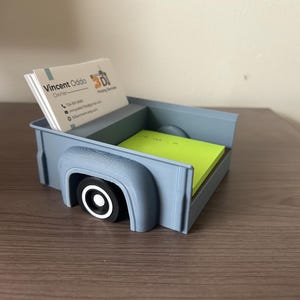 Porta-cartão de visita impresso em 3D para caçamba de caminhão vintage