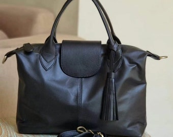leren tas dames, volnerf leren kleine crossbodytas, handgemaakte leren handtassen, schoudertas, schoudertas, damestas, cadeau voor haar