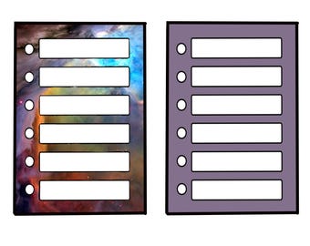 Imprima e recorte imagens e outros elementos gráficos. Listas de verificação com marcadores. Ideal para diários, planners, álbuns de recortes e artesanato em papel.