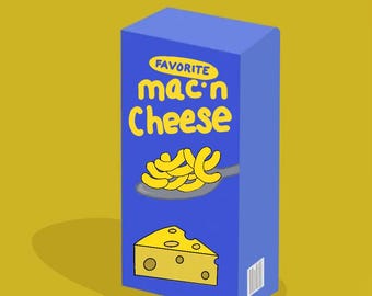 Coleção de padrões repetidos "Macarrão com Queijo". Coleções de design. Padrões combinando para tecidos e trabalhos em papel.