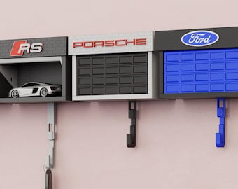 Llavero de garaje de Hotwheels / Gancho para llaves personalizado de pared / Regalo para el hogar