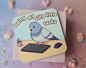 Erledige meine doofe kleine Aufgaben Taube | Lustiges Arbeitsgeschenk | Haushaltswaren | Niedliche Taube |
