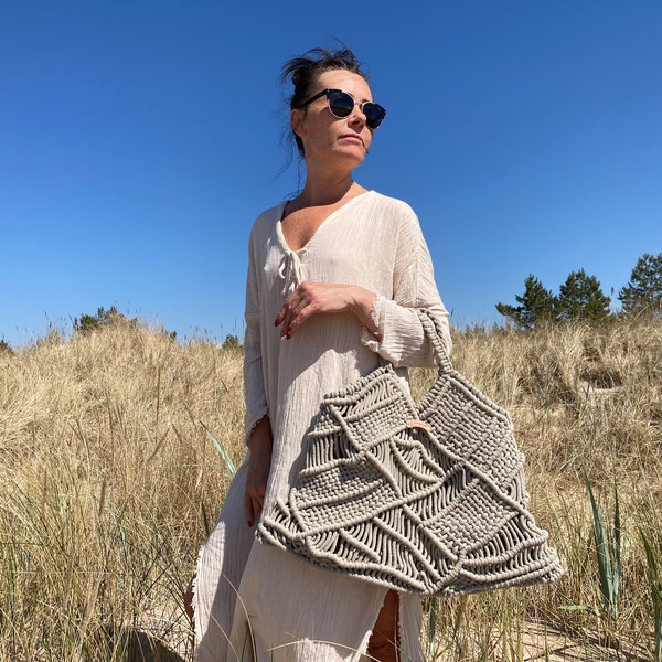 Macramé Tote Bag