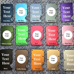 スウィンガーズ ミニマリスト カスタマイズ可能 RFID ブロッキング クレジットカードホルダー ウォレット 現金用クリップ付き