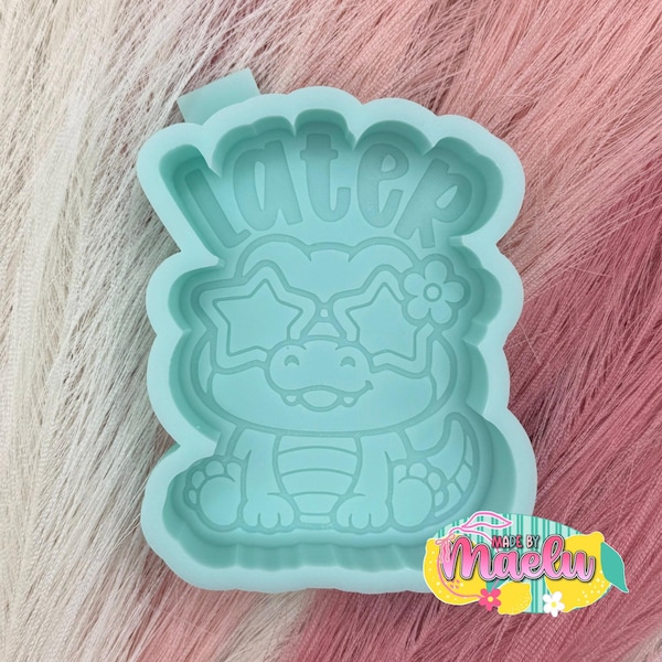 Later Gator freshie mold | Silicone freshie MOLD | Freshie Mold | Silicone Mold | 399