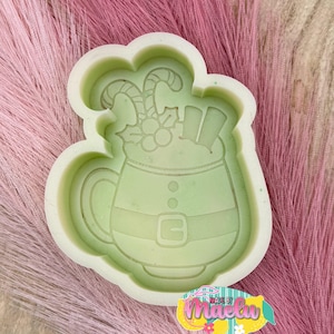 Weihnachtsmann Tasse Freshie Mold | Silikonform Freshie MOLD | Freshie Mould | Silikonform