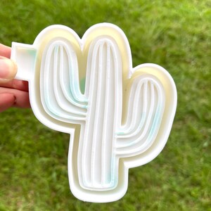 Striped Cactus freshie mold | Silicone freshie MOLD | Freshie Mold | Silicone Mold