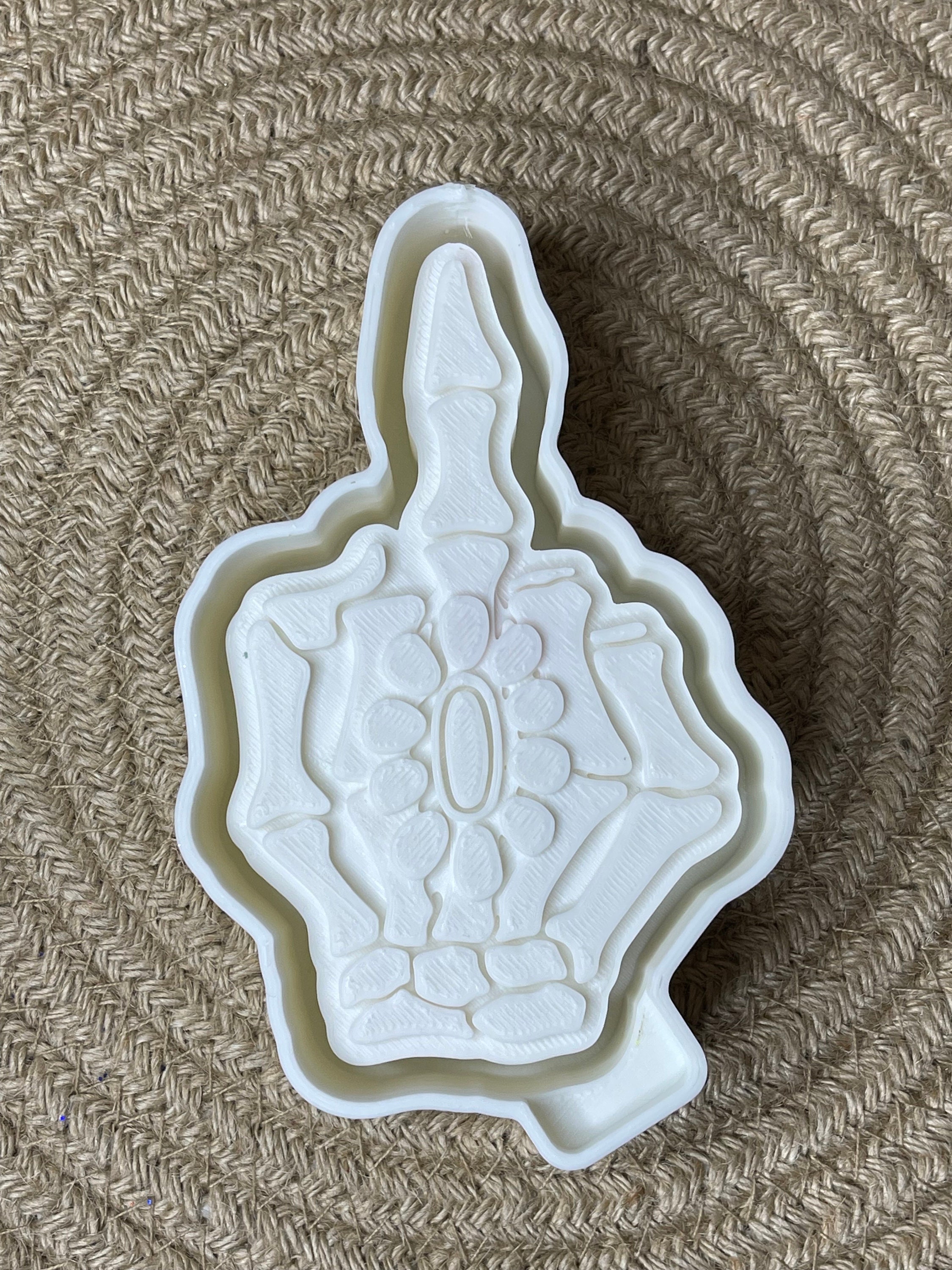 Turquoise Middle Finger Freshie Mold | Silicone Freshie MOLD | Freshie ...