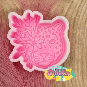 Leopard with Flowers freshie mold | Silicone freshie MOLD | Freshie Mold | Silicone Mold