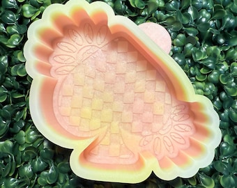 Turquoise Checkeded Spade freshie mold | Silicone freshie MOLD | Freshie Mold | Silicone Mold