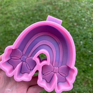 Regenbogen mit Schleifen | Silikonform Freshie MOLD | Freshie Mould | Silikonform | Urlaub Freshie Mould