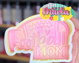 Football Mom Freshie Mold | Silicone freshie MOLD | Freshie Mold | Silicone Mold | Sports Freshie Mold | 143