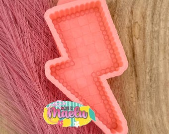 Checkered Western Bolt freshie mold | Silicone freshie MOLD | Freshie Mold | Silicone Mold