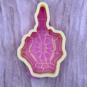 Turquoise Middle Finger freshie mold | Silicone freshie MOLD | Freshie Mold | Silicone Mold