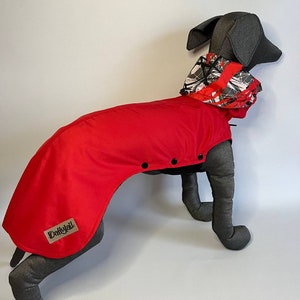 Waterproof spring raincoat for dog, Clothes for Italian Greyhound and Whippet, Dog clothing.
