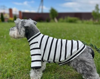 Dog tshirt/ cotton striped tshirt for small and medium dogs/summer shirt