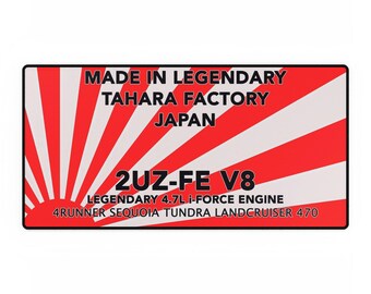 TOYOTA 2UZ-FE 4.7L V8 - Land of The Rising Sun Desk Mats/Oversized Mouse Pads