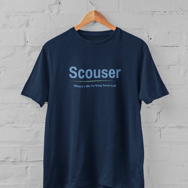 Scouse Where's Me Fu*king Scran lad Unisex T-Shirt, Gifts for Him, Gifts for her, Scouser, Liverpool, Liverpudlian