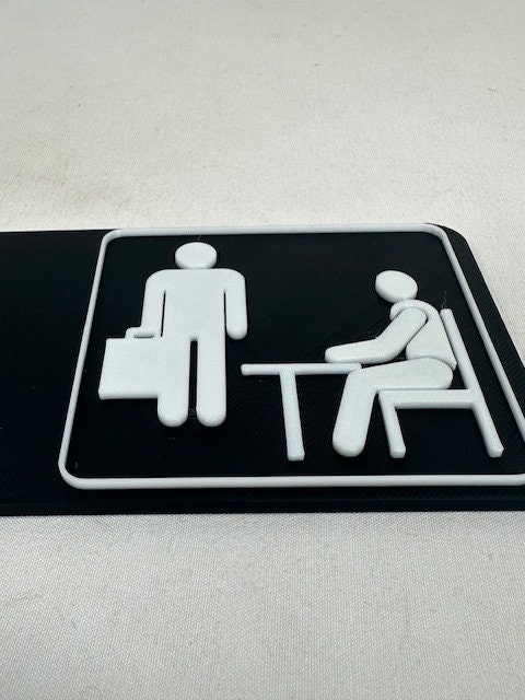 3D Printed \u0026#39;the Office\u0026#39; Sign Replica - Durable, Custom TV Show Desk ...