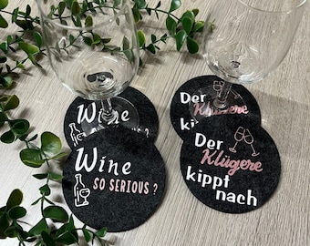 Posavasos | Posavasos de vino | Posavasos de cristal | personalizable