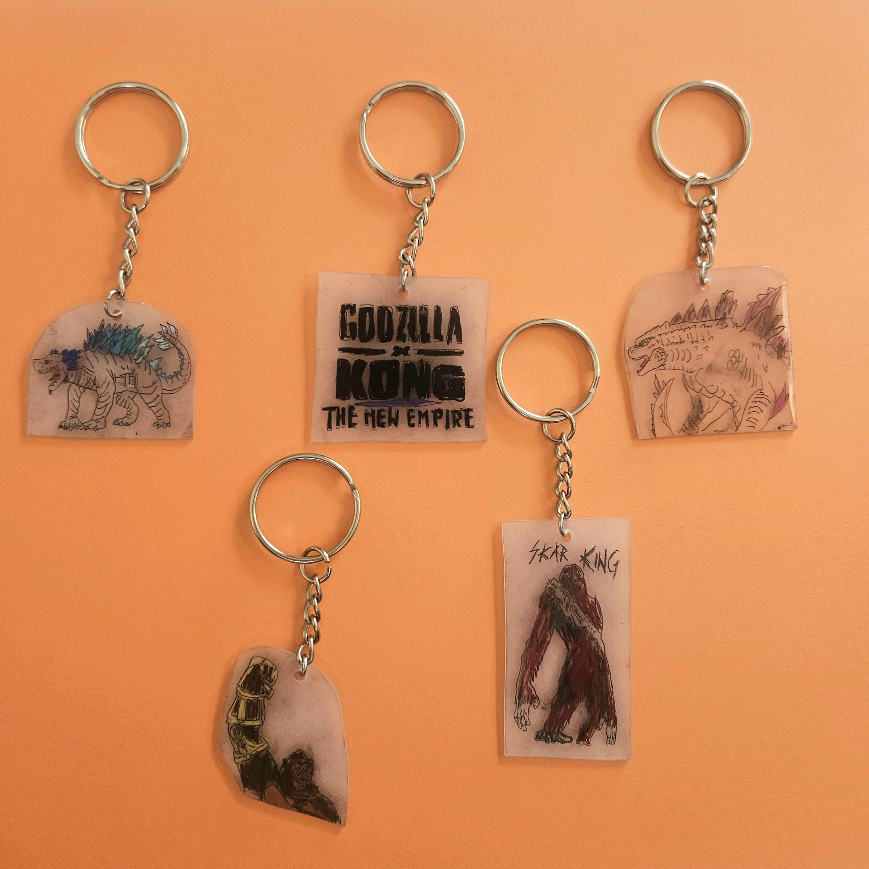 Godzilla X Kong the New Empire Keychains - Etsy