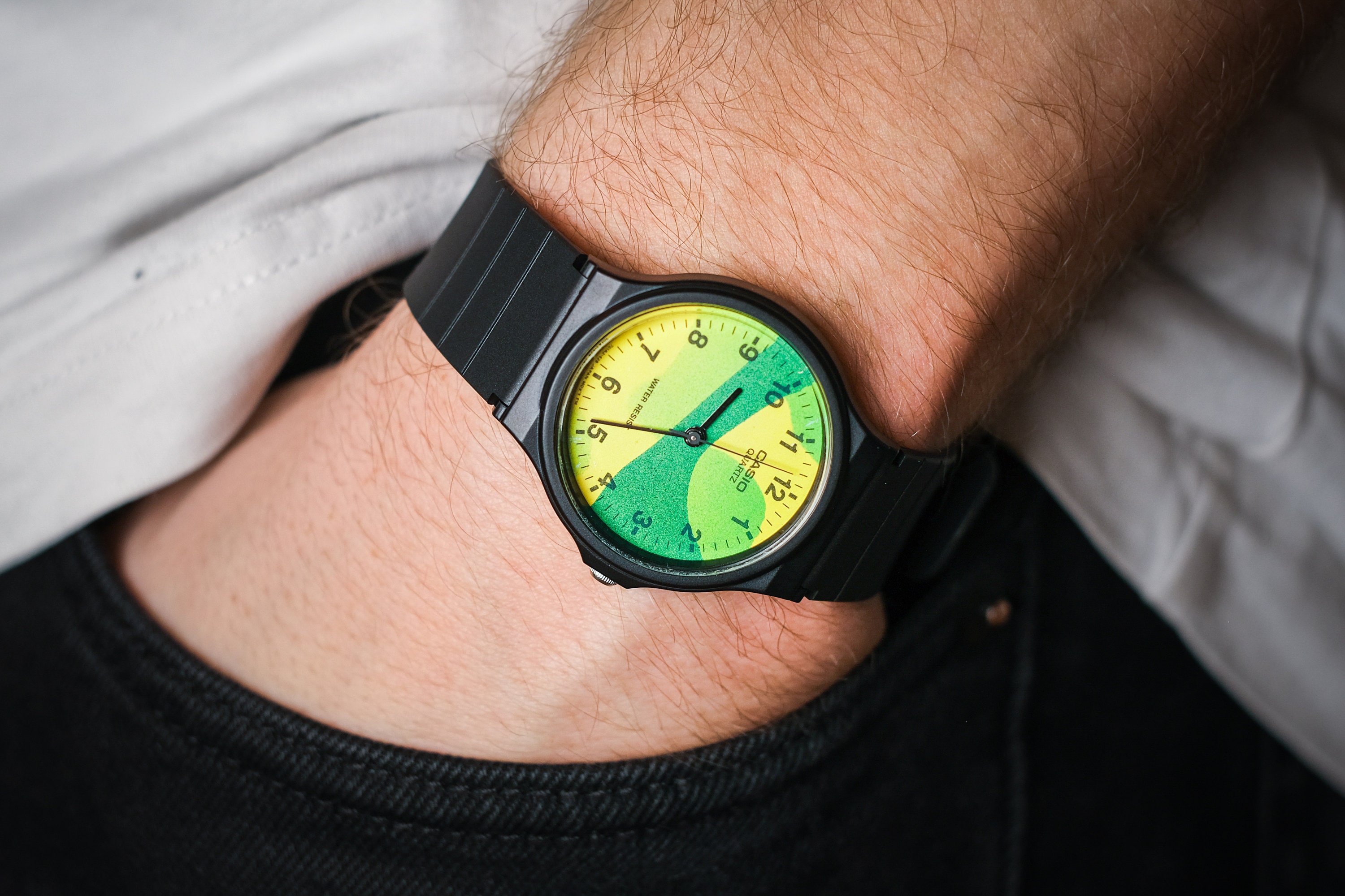 Casio MQ24 Leaf Handpainted Etsy