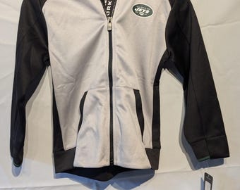 Kids NY Jets Full Zip Hoodie Size L7