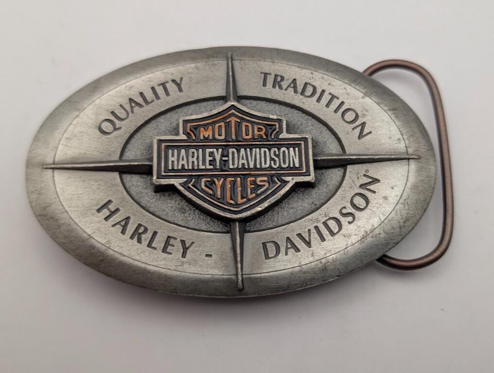 Harley Davidson Vintage Belt Buckle - Etsy