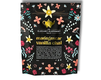 Luxury Madagascar Vanilla Chai Tea - Loose Leaf - 8 oz Pouch