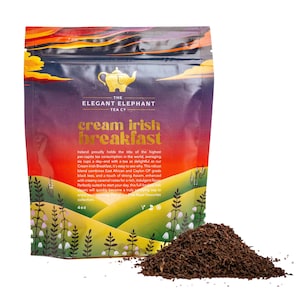 Luxury Cream Irish Breakfast Tea - Resealable Pouch - Brews approximately 50 cups!