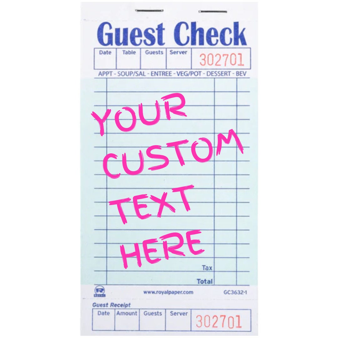 guest-check-pdf-etsy for Free Printable Guest Check Template Guest Check Pdf - Etsy for Free Printable Guest Check Template