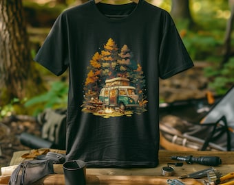 Camiseta de camping Overland Van Life