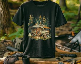 Camping Camper Van Overland T-Shirt