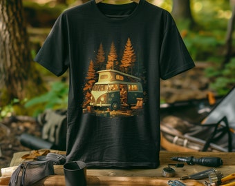 Overland Camping Camper Van T-Shirt