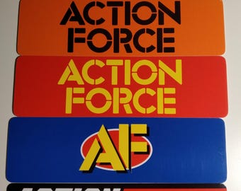 Action Force Logo Bookmarks: Palitoy Style, GI Joe - Set of 5