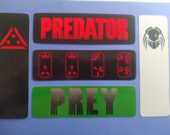 Predator Bookmark Bookmarks Gift Stocking filler Set of 5