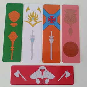 He-Man e os Mestres do Universo Marcadores Heman Shera She-Ra Teela Ram man Homem de armas Marcador de livro Presente Enchimento de meia